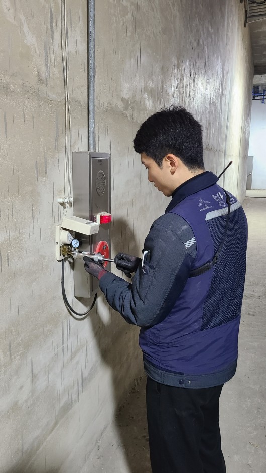 화재 감지기 동작 테스트(차동식 분포형).jpg